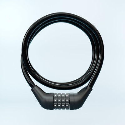 JGG Jain Gift Gallery 4-Digit Combination | Flexible Cable Bike/Cycle/Helmet Lock Fortknox Lite Bicycle Lock Combination Lock(Black)
