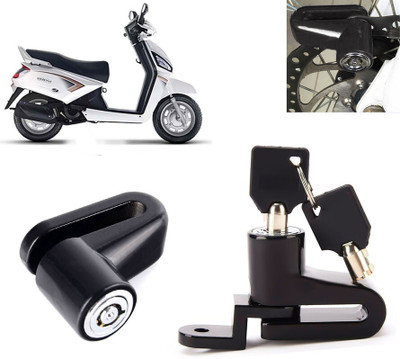 AUTO PEARL Disc Brake Lock, Anti Theft Heavy Duty Security Disc Lock for Gusto Electric BS6 Dsic Lock_496 Disc Lock(Black)