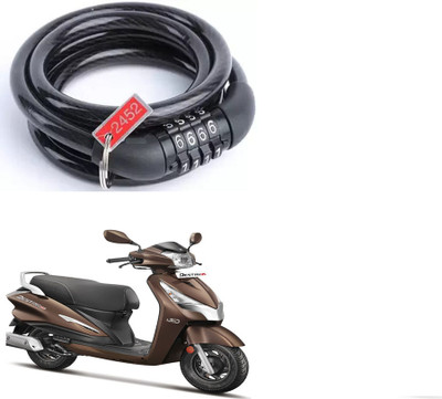 E-Shoppe Bike Number Smart Lock For Destini 125 Quick Release Lock(Black)