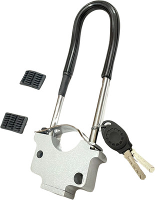 Digital Craft Front Wheel Lock For All Bikes With Computerized Keys 5-PL-H2 Wheel Lock(Silver, Black)