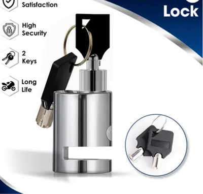 GRILLO Heavy Duty Disc Brake Lock Anti Theft Stainless Steel Security Lock for Bike Disc Lock(Silver)