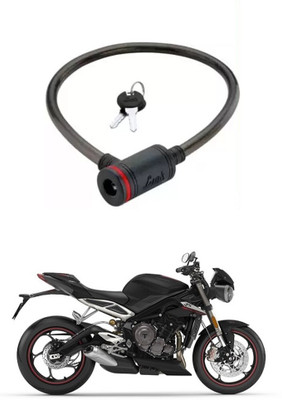 E-Shoppe Bike Cable Lock For Street Triple RS Cable Lock(Black)