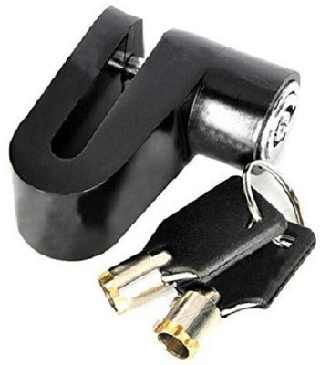 ALLEXTREME Heavy Duty Mini Bicycle Motorcycle Brake Disc/Disk Lock Security Anti-Theft Safety With 2 Keys Disc Lock, Wheel Lock(Black)