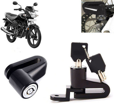 AUTO PEARL Anti Theft Heavy Duty Security Disc Lock for Sport ES BS6 Dsic Lock_697 Disc Lock(Black)