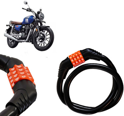 AUTO PEARL Multipurpose 4 Digit Security Anti-Theft Lock (Orange) for Hness CB350 Multipurpose 4 Digit Security Anti-Theft Lock (Orange) for Hness CB350 Combination Lock(Black, Orange)