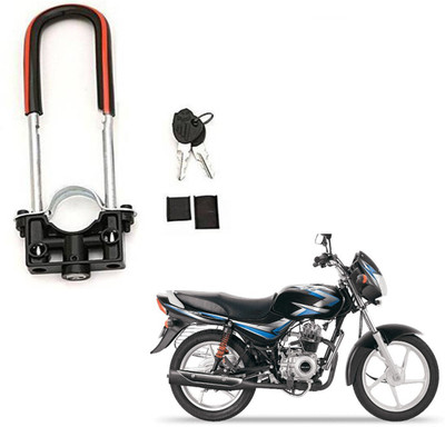 Sunriders Bike Front Shocker Lock Wheel Lock For Bajaj CT 100 Wheel Lock(Black)