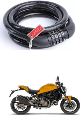 E-Shoppe Bike Number Smart Lock For Monster 821 Quick Release Lock(Black)