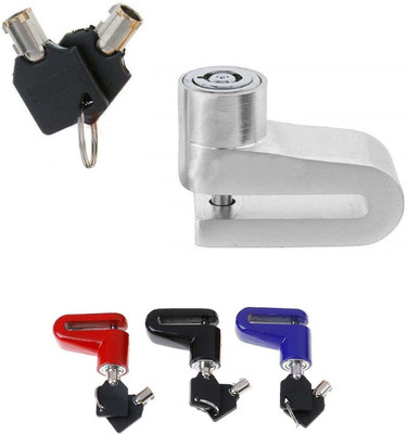 ALLEXTREME Heavy Duty Disc Brake Lock Anti Theft Stainless Steel 7mm Pin Wheel Locking Security Lock for Bike and Motorcycle EXHLBL07 Disc Lock, Wheel Lock(Multicolor)