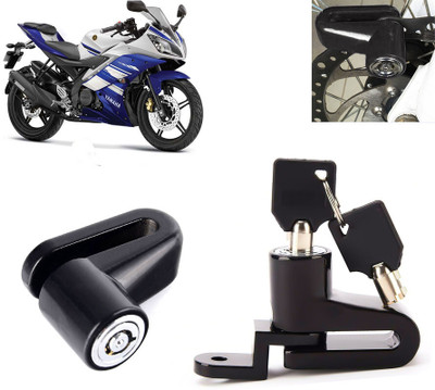 AUTO PEARL Anti Theft Heavy Duty Security Disc Lock for YZF R15 Dsic Lock_865 Disc Lock(Black)