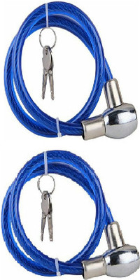 Imegaz Safety Lock for Bike, Bicycle & Cycle with 2 Keys Pack of 2 Cycle Lock