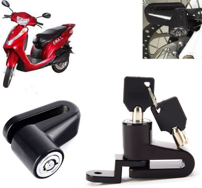 AUTO PEARL Disc Brake Lock, Anti Theft Heavy Duty Security Disc Lock for Oma Star Dsic Lock_483 Disc Lock(Black)