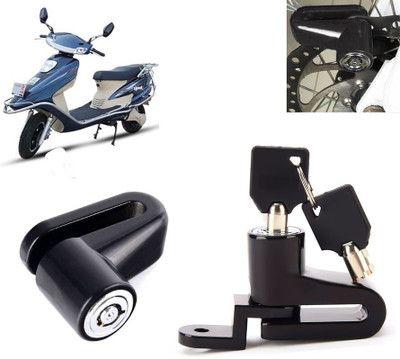 AUTO PEARL Anti Theft Heavy Duty Security Disc Lock for Sport 63 48V Dsic Lock_694 Disc Lock(Black)