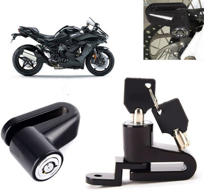AUTO PEARL Disc Brake Lock, Anti Theft Heavy Duty Security Disc Lock for Ninja H2 SX Dsic Lock_408 Disc Lock(Black)