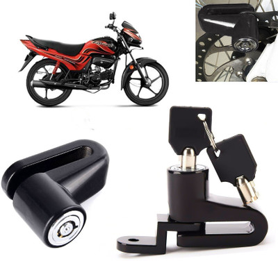 AUTO PEARL Disc Brake Lock, Anti Theft Heavy Duty Security Disc Lock for Passion Xpro Dsic Lock_274 Disc Lock(Black)