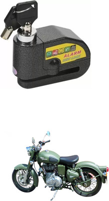 PRTEK Royal Enfield ALARAM BIKE DISC LOCK_UYH_22 Disc Lock(Black)