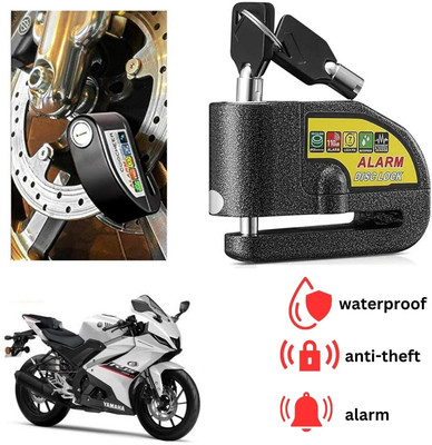 ENEMYT DISK ALARM LOCK Motorcycle Alarm Lock Anti-Theft Alarm Wheel Disc Brake For R15 V4 Disc Lock(Black)