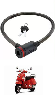 E-Shoppe Bike Cable Lock For Vespa Cable Lock(Black)