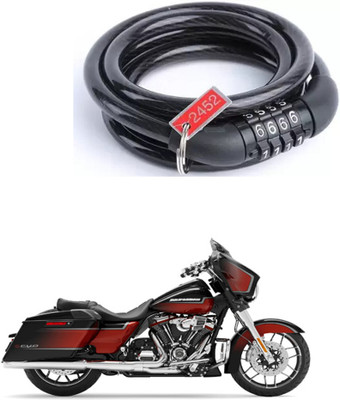 E-Shoppe Bike Number Smart Lock For Street Glide Special Quick Release Lock(Black)