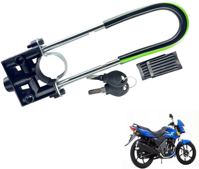 Generox Security Lock for Flame SR 125 Green and Black Flame SR 125 U Lock(Black, Green)