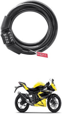 LOVMOTO universal 4 Digit Anti-Theft Protection Bike Cable Locks FOR Nin-ja 6 universal 4 Digit Anti-Theft Protection Bike Cable Locks FOR Nin-ja 6 Cable Lock(Multicolor)