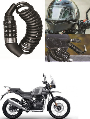 ENEMYT Multi-functional 4 Digit Combination Helmet Lock For Himalayan Combination Lock(Black)
