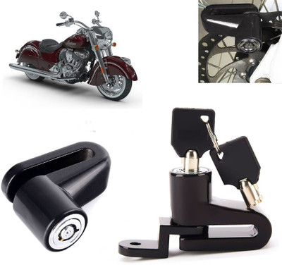 AUTO PEARL Disc Brake Lock, Anti Theft Heavy Duty Security Disc Lock for Chief Classic Dsic Lock_380 Disc Lock(Black)