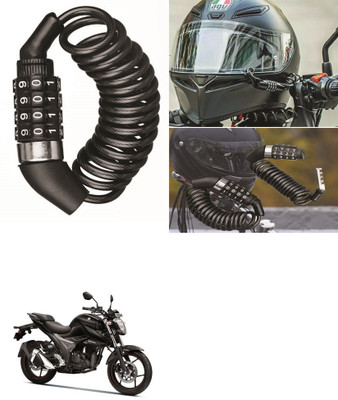 ENEMYT Multi-functional 4 Digit Combination Helmet Lock For Gixxer Combination Lock(Black)
