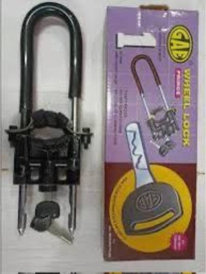 Asiaaut BIKE_LOCK_12 Wheel Lock(Black)