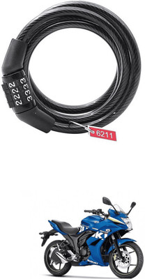 LOVMOTO universal 4 Digit Anti-Theft Protection Bike Cable Locks FOR Gix-xer universal 4 Digit Anti-Theft Protection Bike Cable Locks FOR Gix-xer Cable Lock(Black)