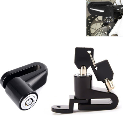 AUTO PEARL Anti Theft Heavy Duty Security Disc Lock for All Bikes Dsic Lock Black All Bike Disc Lock(Black)