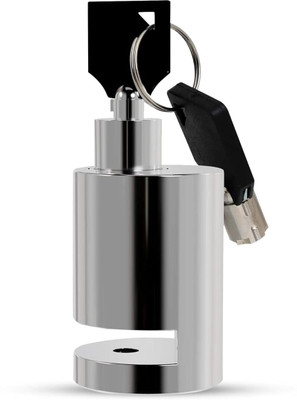 dongreela Chrome Disc Brake Lock Disc Lock(Silver)