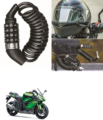 ENEMYT Multi-functional 4 Digit Combination Helmet Lock For Ninja 1000 Combination Lock(Black)