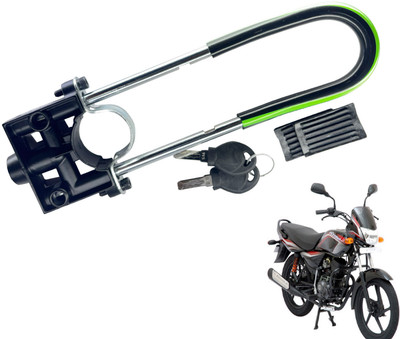 Generox Security Lock for Platina 125 Green and Black Platina 125 U Lock(Black, Green)