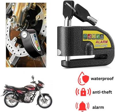 ENEMYT DISK ALARM LOCK Motorcycle Alarm Lock Anti-Theft Alarm Wheel Disc Brake For Discover 125 DTS-i Disc Lock(Black)