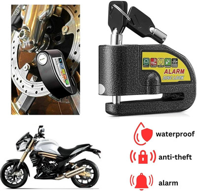 ENEMYT DISK ALARM LOCK Motorcycle Alarm Lock Anti-Theft Alarm Wheel Disc Brake For Mojo Disc Lock(Black)