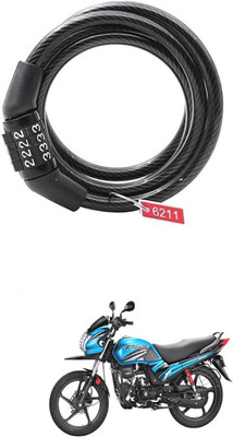 LOVMOTO universal 4 Digit Anti-Theft Protection Bike Cable Locks FOR Pass-ion Pr-o tr universal 4 Digit Anti-Theft Protection Bike Cable Locks FOR Pass-ion Pr-o tr Cable Lock(Black)
