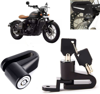 AUTO PEARL Disc Brake Lock, Anti Theft Heavy Duty Security Disc Lock for Perak Dsic Lock_390 Disc Lock(Black)
