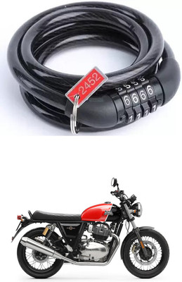 E-Shoppe Bike Number Smart Lock For Interceptor 650 Quick Release Lock(Black)