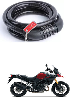 E-Shoppe Bike Number Smart Lock For V-Strom 1000 Quick Release Lock(Black)