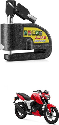 LOVMOTO Universal Disc Lock Alarm Key Anti-Theft Protection 110dB Loud for RT-R 160 Disc Lock(Black)