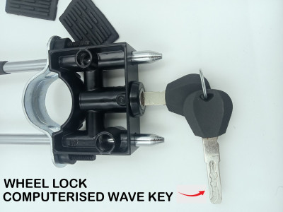 QUXOZO Lahar Wheel lock Wheel Lock(Black)