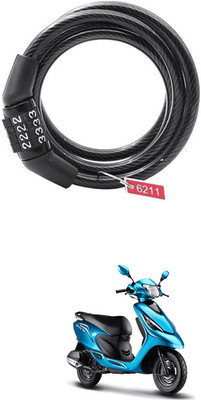 LOVMOTO universal 4 Digit Anti-Theft Protection Bike Cable Locks FOR Ze-st Cable Lock(Black)