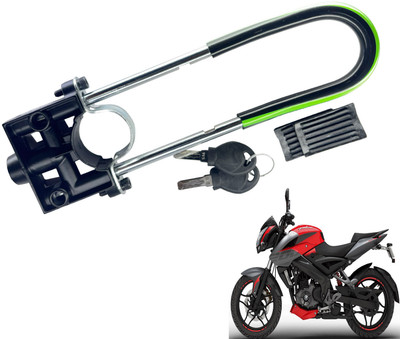 Generox Security Lock for Pulsar 200NS Green and Black Pulsar 200NS U Lock(Black, Green)