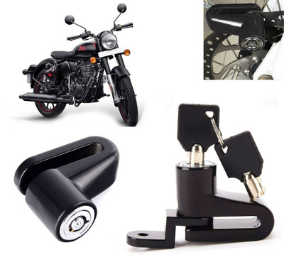 AUTO PEARL Anti Theft Heavy Duty Security Disc Lock for 350 BS6 Dsic Lock_528 Disc Lock(Black)