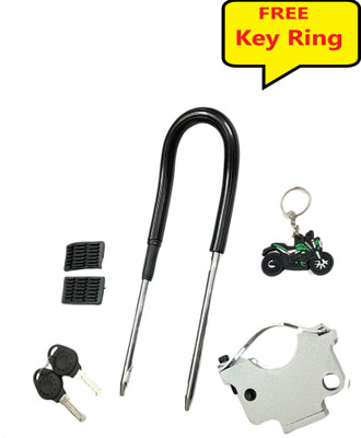 Digital Craft Front Wheel Lock For All Bikes With Computerized Keys 5-PL-H Wheel Lock(Silver, Black)