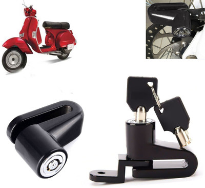 AUTO PEARL Disc Brake Lock, Anti Theft Heavy Duty Security Disc Lock for Star Euro Dsic Lock_482 Disc Lock(Black)