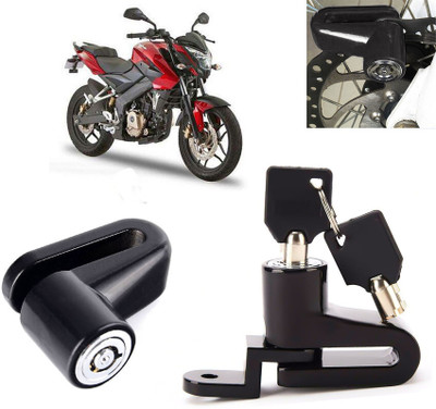 AUTO PEARL Disc Brake Lock, Anti Theft Heavy Duty Security Disc Lock for Pulsar 200NS FI Dsic Lock_078 Disc Lock(Black)