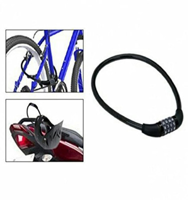 THE MORNING PLAY BLACK Combination Numeric Cable Lock 30 inch Combination Lock, Cable Lock(Black)