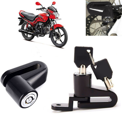 AUTO PEARL Disc Brake Lock, Anti Theft Heavy Duty Security Disc Lock for Passion Pro Dsic Lock_271 Disc Lock(Black)