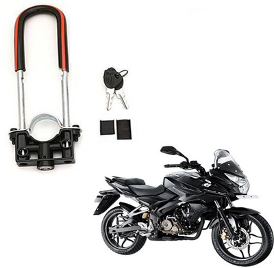 Sunriders Bike Front U-Type Anti Theft Wheel Lock For Bajaj Pulsar AS 150 Wheel Lock(Black)